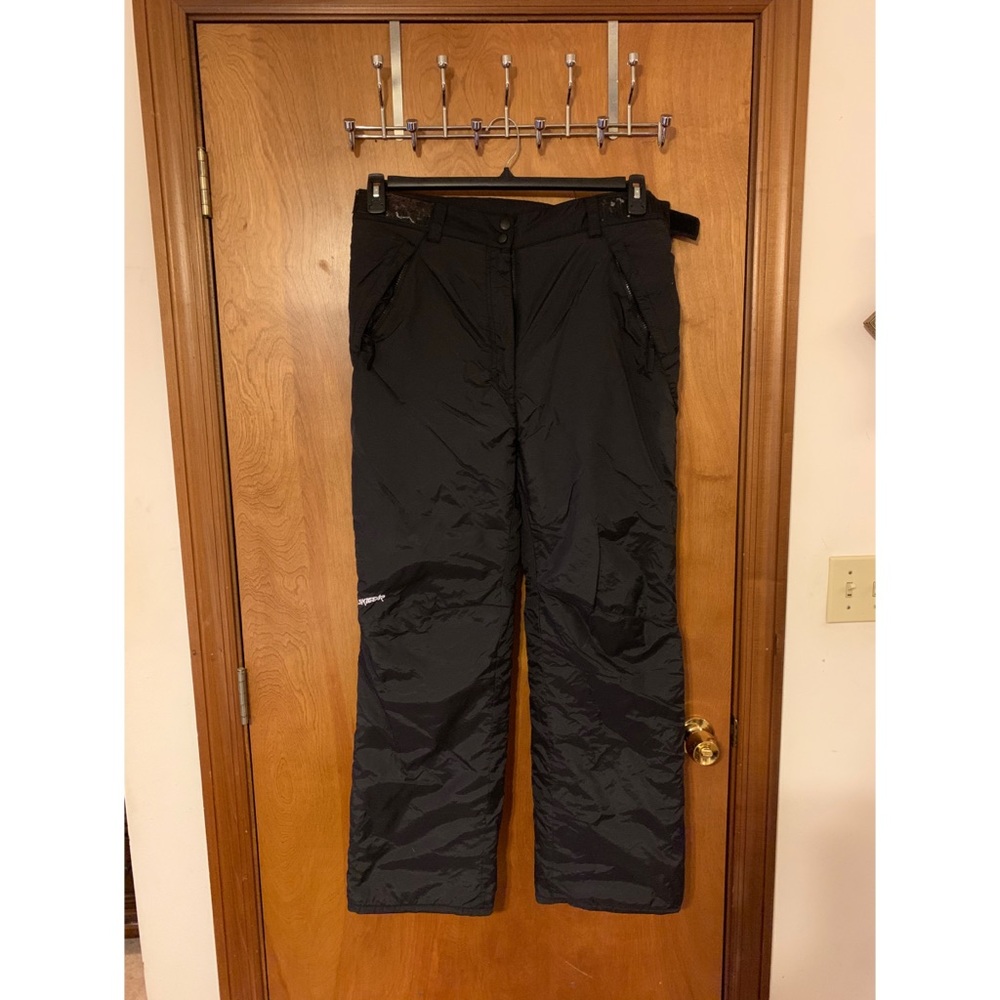 SKIGEAR BLACK SNOW PANTS L TWO PAIRS